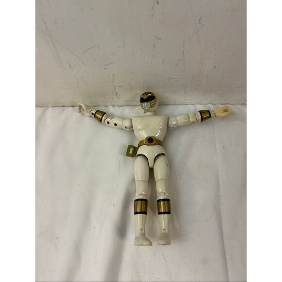 1995 Mighty Morphin Action Figure Power Ranger White Ranger - Picture 4 of 6
